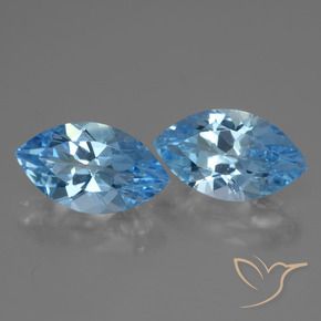 7.93 ct natürliche Swiss Blue Topas-Edelsteine, Marquise, VVS