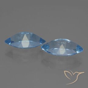 7.93 ct natürliche Swiss Blue Topas-Edelsteine, Marquise, VVS