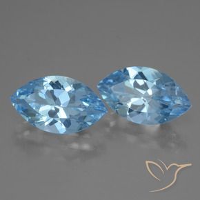 8.34 ct natürliche Swiss Blue Topas-Edelsteine, Marquise, VVS