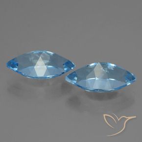 8.40 ct natürliche Swiss Blue Topas-Edelsteine, Marquise, VVS