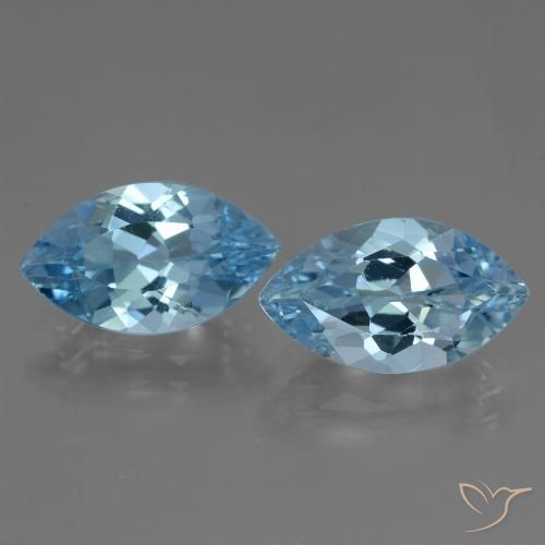 8.27ctw Natürlicher Swiss Blue Topas, Marquise, VVS-VS