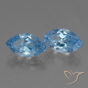 8.49 ct natürliche Swiss Blue Topas-Edelsteine, Marquise, VVS-VS