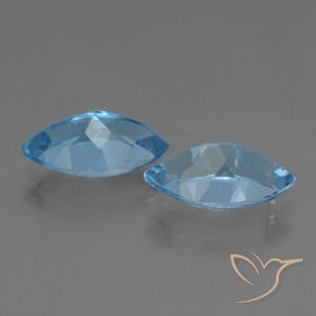 8.49 ct natürliche Swiss Blue Topas-Edelsteine, Marquise, VVS-VS