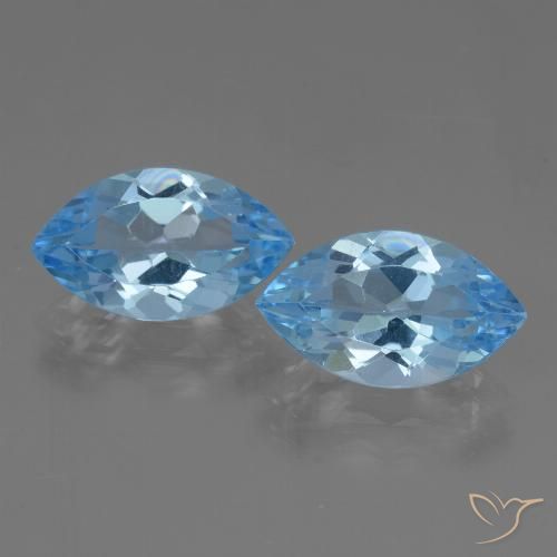 8.06ctw Natürlicher Swiss Blue Topas, Marquise, VVS