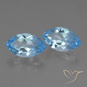 8.06 ct natürliche Swiss Blue Topas-Edelsteine, Marquise, VVS