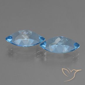 8.23 ct natürliche Swiss Blue Topas-Edelsteine, Marquise, VVS