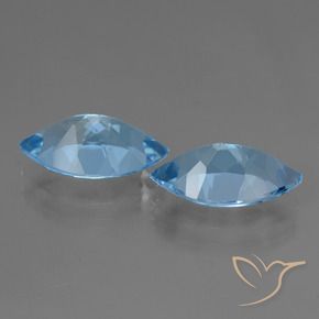 7.88 ct natürliche Swiss Blue Topas-Edelsteine, Marquise, VVS-VS
