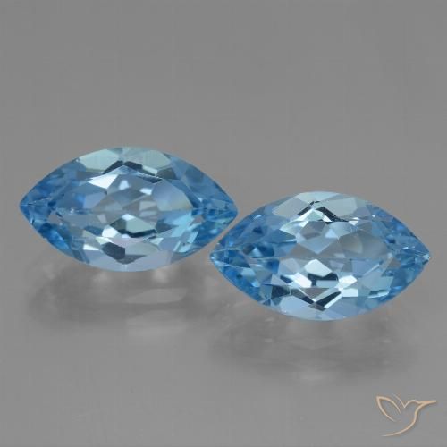 8.15ctw Natürlicher Himmerlblau Topas, Marquise, VS