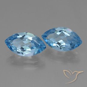 8.15 ct natürliche Himmerlblau Topas-Edelsteine, Marquise, VS