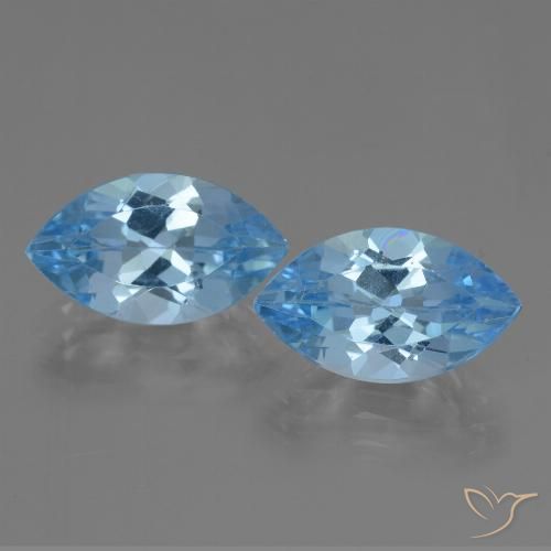 7.93ctw Natürlicher Swiss Blue Topas, Marquise, VVS-VS