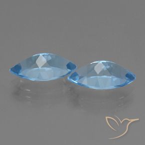 7.93 ct natürliche Swiss Blue Topas-Edelsteine, Marquise, VVS-VS