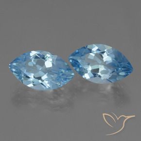 8.22 ct natürliche Swiss Blue Topas-Edelsteine, Marquise, VVS-VS