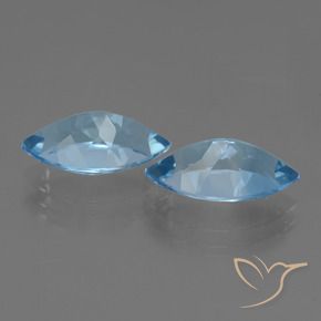 8.22 ct natürliche Swiss Blue Topas-Edelsteine, Marquise, VVS-VS