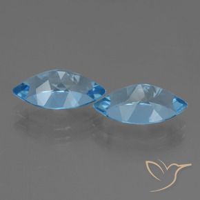 8.19 ct natürliche Swiss Blue Topas-Edelsteine, Marquise, VVS