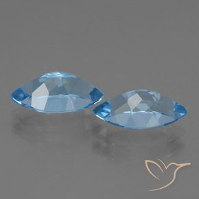 8.53 ct natürliche Swiss Blue Topas-Edelsteine, Marquise, VVS