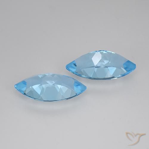 8.12 ct natürliche Swiss Blue Topas-Edelsteine, Marquise, VVS