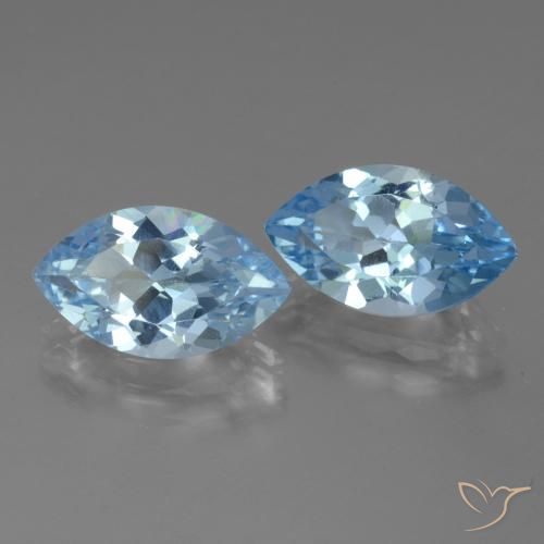 8.32 ct natürliche Himmerlblau Topas-Edelsteine, Marquise, VVS-VS