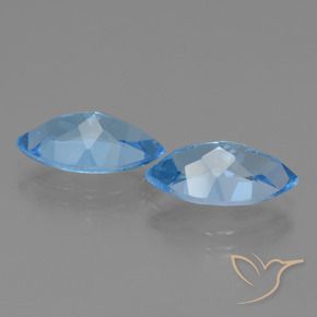 8.09 ct natürliche Swiss Blue Topas-Edelsteine, Marquise, VVS-VS