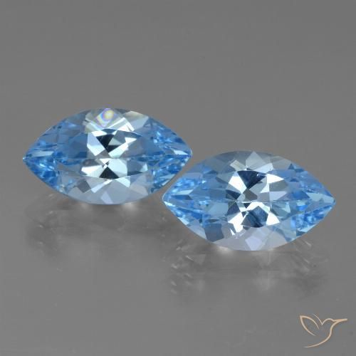 8.36ctw Natürlicher Himmerlblau Topas, Marquise, VVS-VS