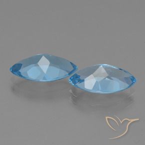 7.91 ct natürliche Himmerlblau Topas-Edelsteine, Marquise, VS