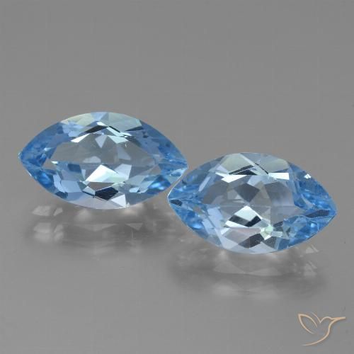 8.37ctw Natürlicher Himmerlblau Topas, Marquise, VVS