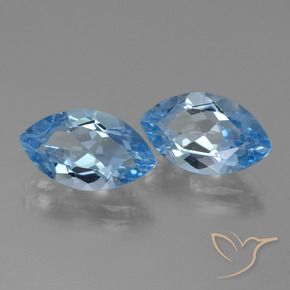 8.37 ct natürliche Himmerlblau Topas-Edelsteine, Marquise, VVS