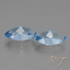 8.37 ct natürliche Himmerlblau Topas-Edelsteine, Marquise, VVS