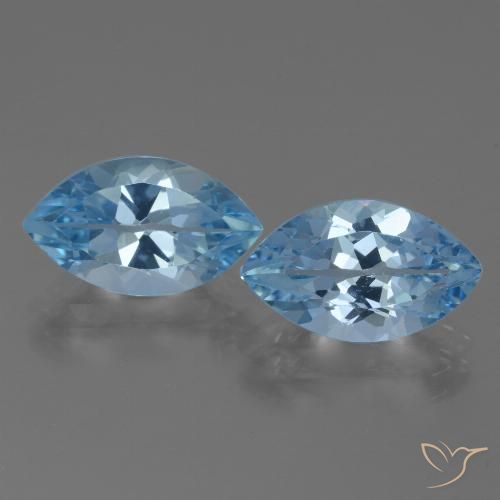 8.39ctw Natürlicher Swiss Blue Topas, Marquise, VVS