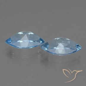 8.39 ct natürliche Swiss Blue Topas-Edelsteine, Marquise, VVS