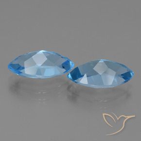 8.71 ct natürliche Swiss Blue Topas-Edelsteine, Marquise, VVS-VS