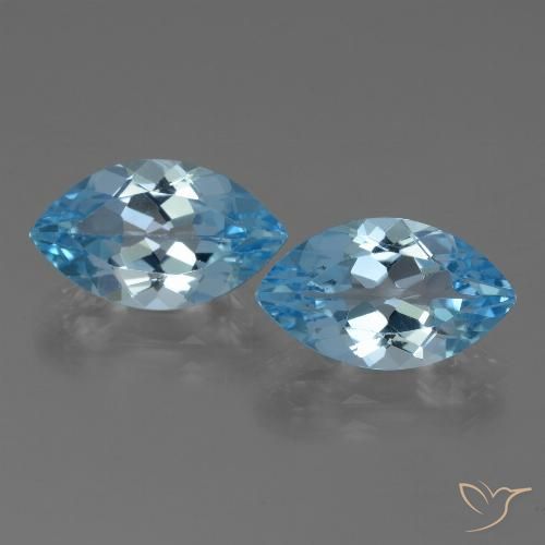 8,06 ct natürliche blauer Topas-Edelsteine, Marquise, VVS