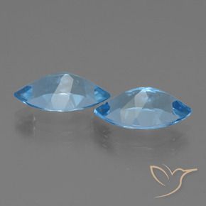 8.14 ct natürliche Swiss Blue Topas-Edelsteine, Marquise, VVS-VS