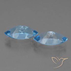 8.11 ct natürliche Himmerlblau Topas-Edelsteine, Marquise, VVS
