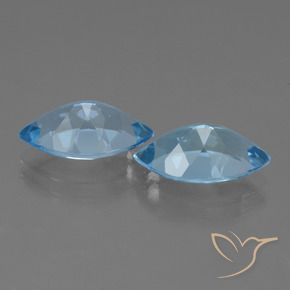 8.32 ct natürliche Swiss Blue Topas-Edelsteine, Marquise, VVS-VS