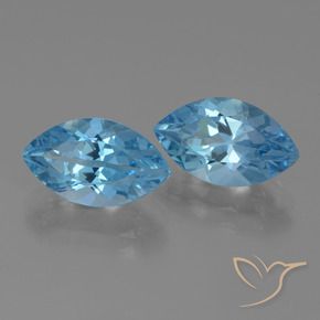 8.67 ct natürliche Himmerlblau Topas-Edelsteine, Marquise, VVS-VS