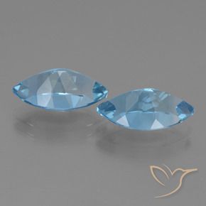 8.67 ct natürliche Himmerlblau Topas-Edelsteine, Marquise, VVS-VS