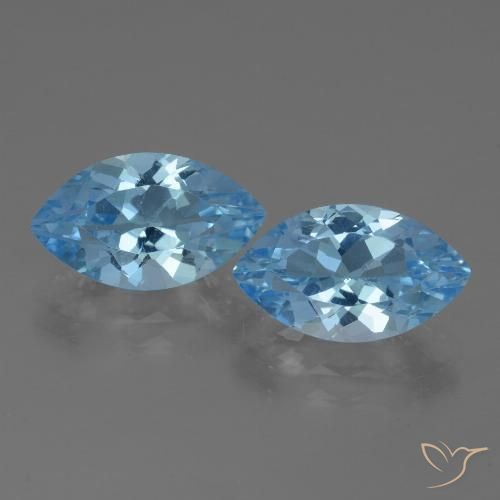 8.06ctw Natürlicher Swiss Blue Topas, Marquise, VVS-VS