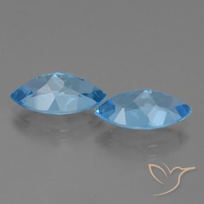 8.32 ct natürliche Swiss Blue Topas-Edelsteine, Marquise, VVS-VS
