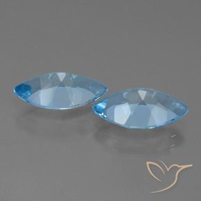 7.89 ct natürliche Himmerlblau Topas-Edelsteine, Marquise, VVS-VS