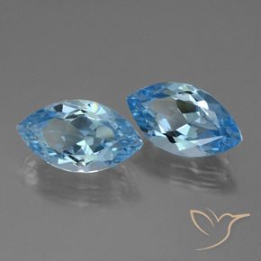 8.11 ct natürliche Himmerlblau Topas-Edelsteine, Marquise, VVS
