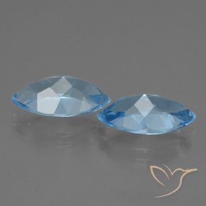 8.11 ct natürliche Himmerlblau Topas-Edelsteine, Marquise, VVS