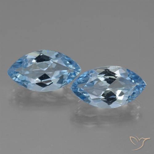 7.94ctw Natürlicher Swiss Blue Topas, Marquise, VVS