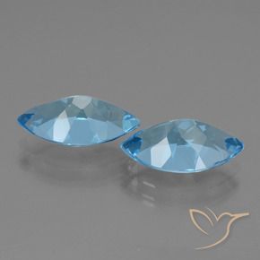 8.11 ct natürliche Swiss Blue Topas-Edelsteine, Marquise, VVS
