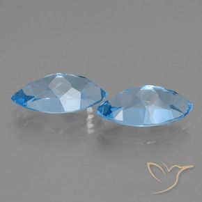 8.28 ct natürliche Swiss Blue Topas-Edelsteine, Marquise, VVS
