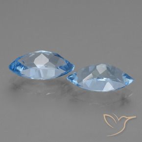 8.42 ct natürliche Swiss Blue Topas-Edelsteine, Marquise, VVS
