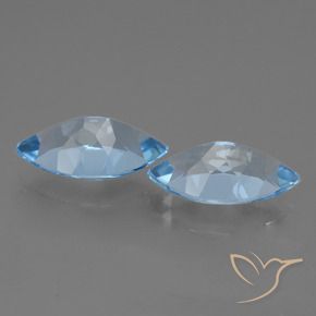 8.14 ct natürliche Swiss Blue Topas-Edelsteine, Marquise, VVS