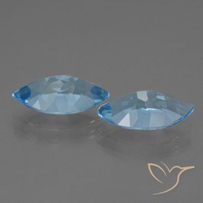 7.63 ct natürliche Himmerlblau Topas-Edelsteine, Marquise, VVS