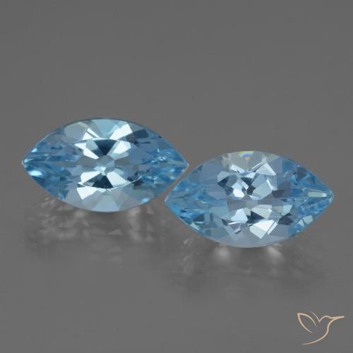 7.54ctw Natürlicher Himmerlblau Topas, Marquise, VVS