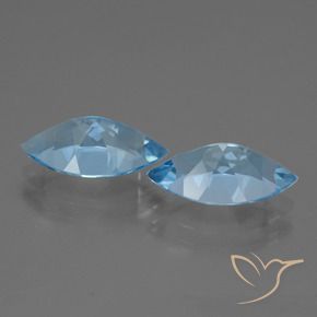 7.54 ct natürliche Himmerlblau Topas-Edelsteine, Marquise, VVS
