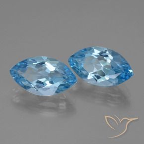 8.25 ct natürliche Swiss Blue Topas-Edelsteine, Marquise, VVS-VS